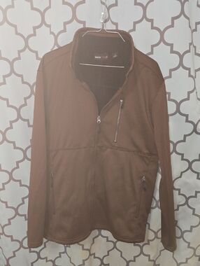 Swiss Tech Brown Full-Zip Men's Jacket